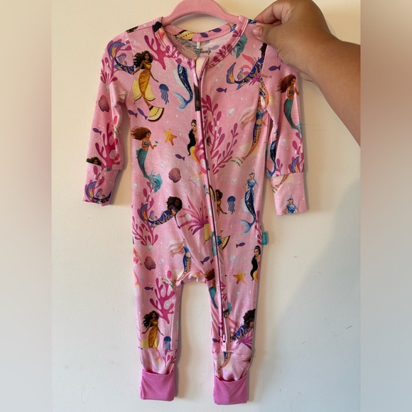 Posh Peanut Little Mermaid Bamboo Footie Pajamas - Picture 1 of 3